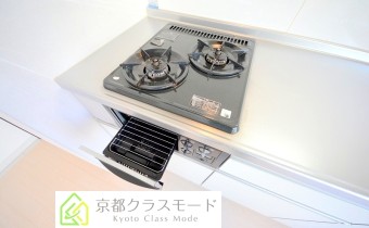 2口ガスコンロ（グリル付）