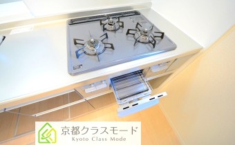 3口ガスコンロ(グリル付き)
