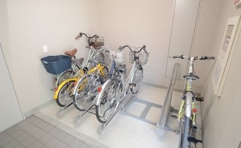 駐輪場です