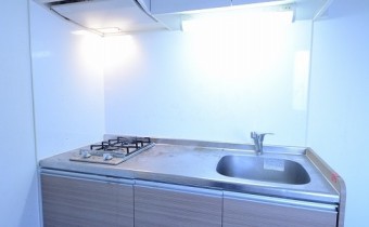 縦型の2口ガスシステムキッチンがお洒落！