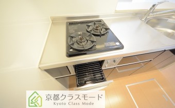 2口ガスコンロ（グリル付き）