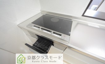 グリル付きIHキッチンはお掃除楽々♪