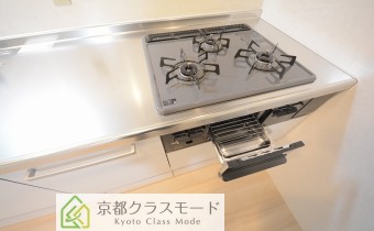 グリル付き3口コンロガスキッチン！