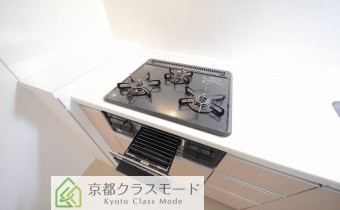 3口ガスコンロ（グリル付）