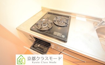 2口ガスコンロ（グリル付）