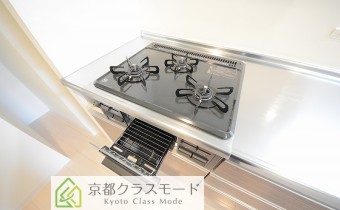 3口ガスコンロ（グリル付）