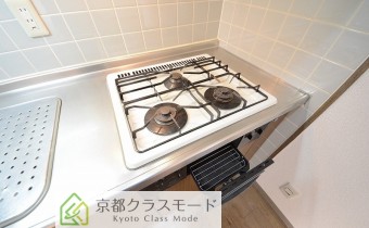グリル付き3口ガスコンロ