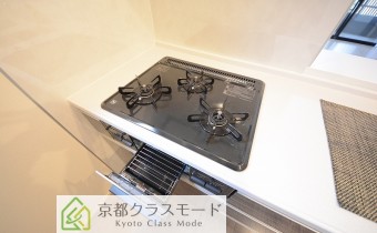3口ガスコンロ（グリル付）