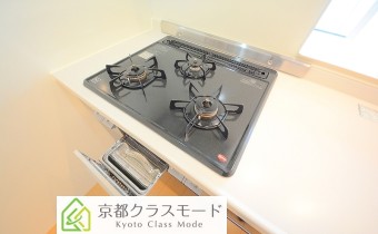3口ガスコンロ（グリル付）