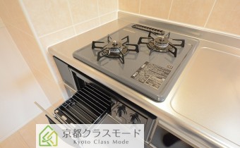 2口ガスコンロ(グリル付)