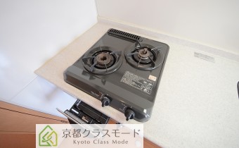 2口ガスコンロ（グリル付き）