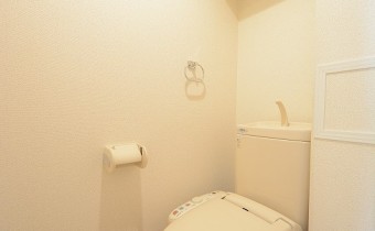 ウォシュレットトイレ　※室内写真は同マンション内の202号室のものです。