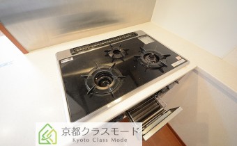 3口ガスコンロ（グリル付き）