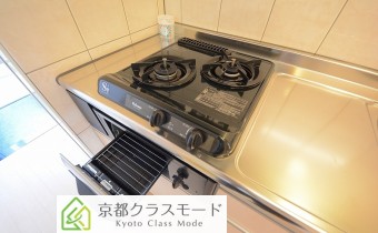 2口ガスコンロ（グリル付）
