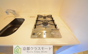 縦型2口ガスコンロ付き