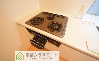 3口ガスコンロ（グリル付き）