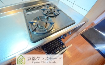 2口ガスコンロ(グリル付)