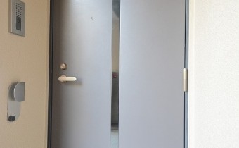 玄関ドア　※室内写真は同マンション内の401号室のものです。
