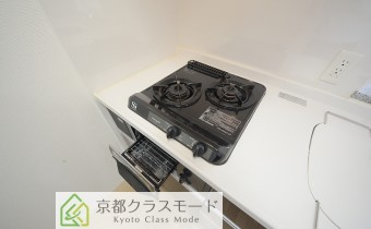 2口ガスコンロ（グリル付き）