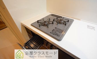 2口ガスコンロ(グリル付き)