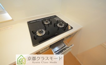 3口ガスコンロ（グリル付）