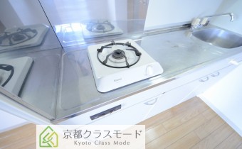 1口ガスコンロ付き