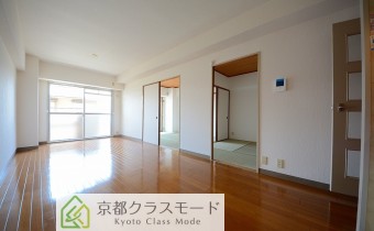 LDK11帖・南向きバルコニーの明るい室内♪