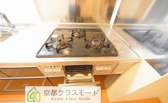 3口ガスコンロ（グリル付き）
