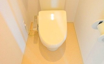 ウォシュレットトイレ　＊画像は同タイプ301号室の画像です。