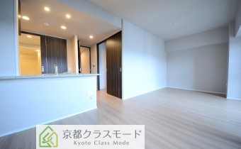 リビングは15.7帖のワイドタイプ♪女性に人気のカウンタータイプ！