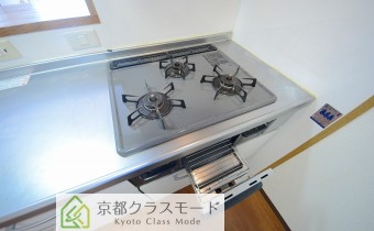 グリル付き・3口ガスコンロ