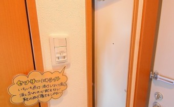 人感センサーライト＆姿見鏡付き！