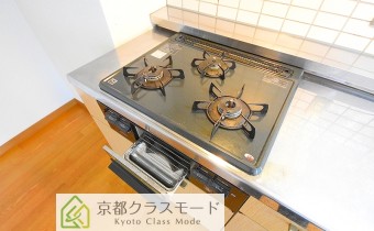 3口ガスコンロ（グリル付）