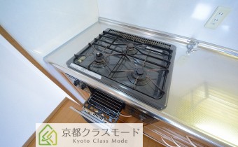 3口ガスコンロ（グリル付）