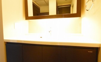 洗面台　※同マンション内の別のお部屋のものです。参考としてご覧ください。