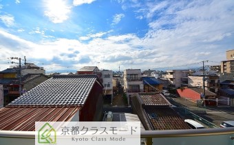 バルコニーから
