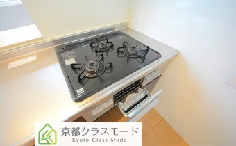 3口ガスコンロ（グリル付）