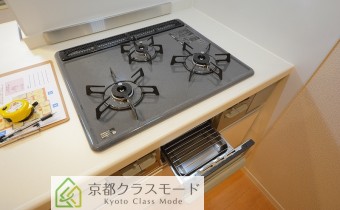 3口ガスコンロ（グリル付き）