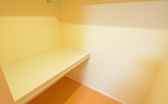 ウォークインクローゼットの内部