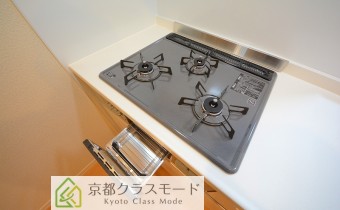 3口ガスコンロ（グリル付き）