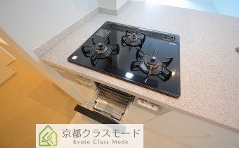 グリル付き3口ガスシステムキッチン