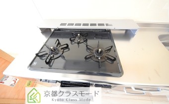 3口ガスコンロ（グリル付き）