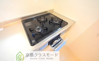 3口ガスコンロ（グリル付き）