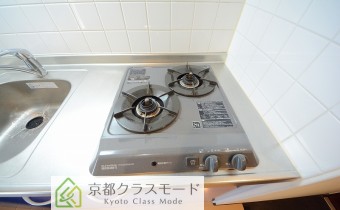 2口ガスコンロ　※同マンション内の別のお部屋のものです。参考としてご覧ください。