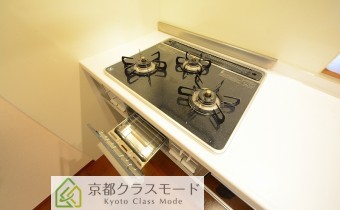 3口ガスコンロ（グリル付）
