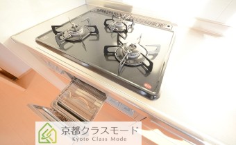 3口ガスコンロ（グリル付）