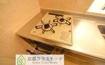 2口ガスコンロ（グリル付）