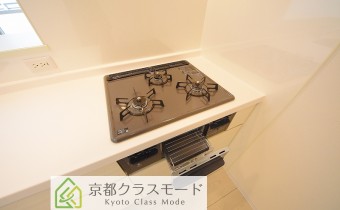 3口ガスコンロ（グリル付き）