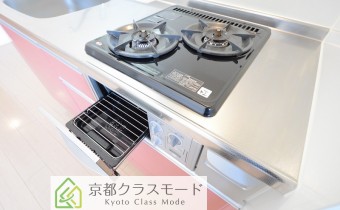 2口ガスコンロ（グリル付）