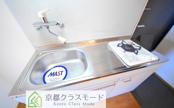 1口ガスコンロ付き